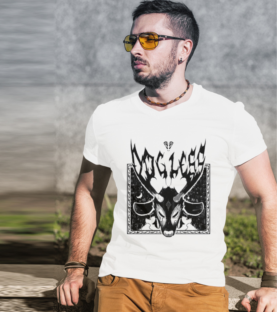 Dog Legs Gothic Skull Artwork Ward Them Off Alternative Rock T-Shirt
