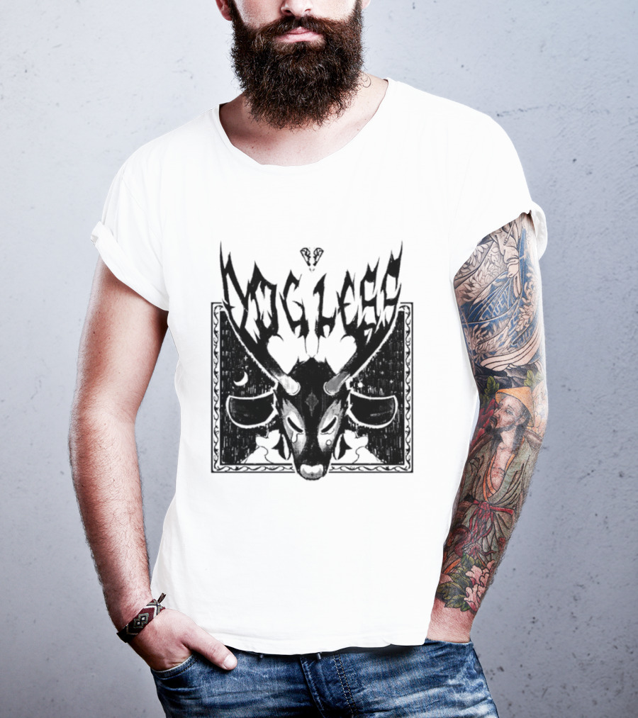 Dog Legs Gothic Skull Artwork Ward Them Off Alternative Rock T-Shirt