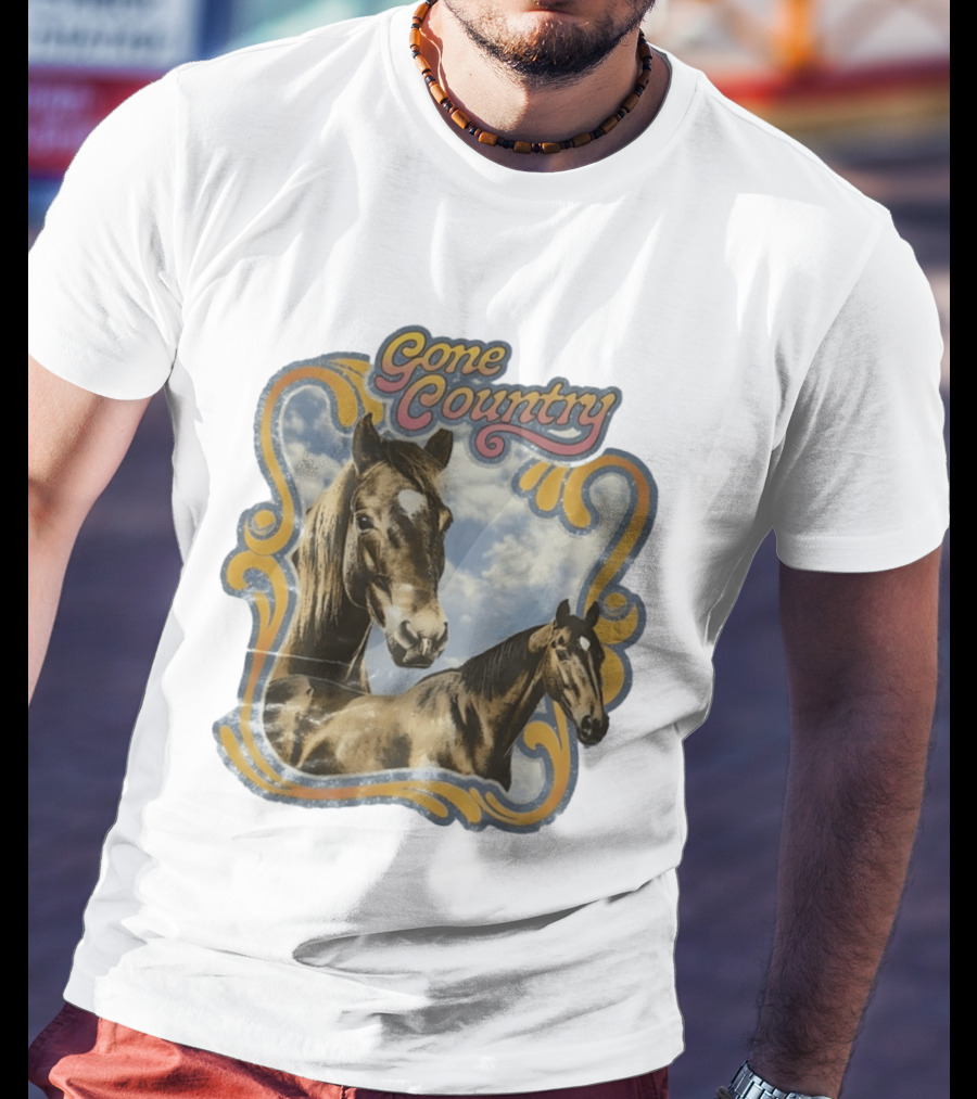 Gone Country Horses Levi's Western Equestrian T-Shirt