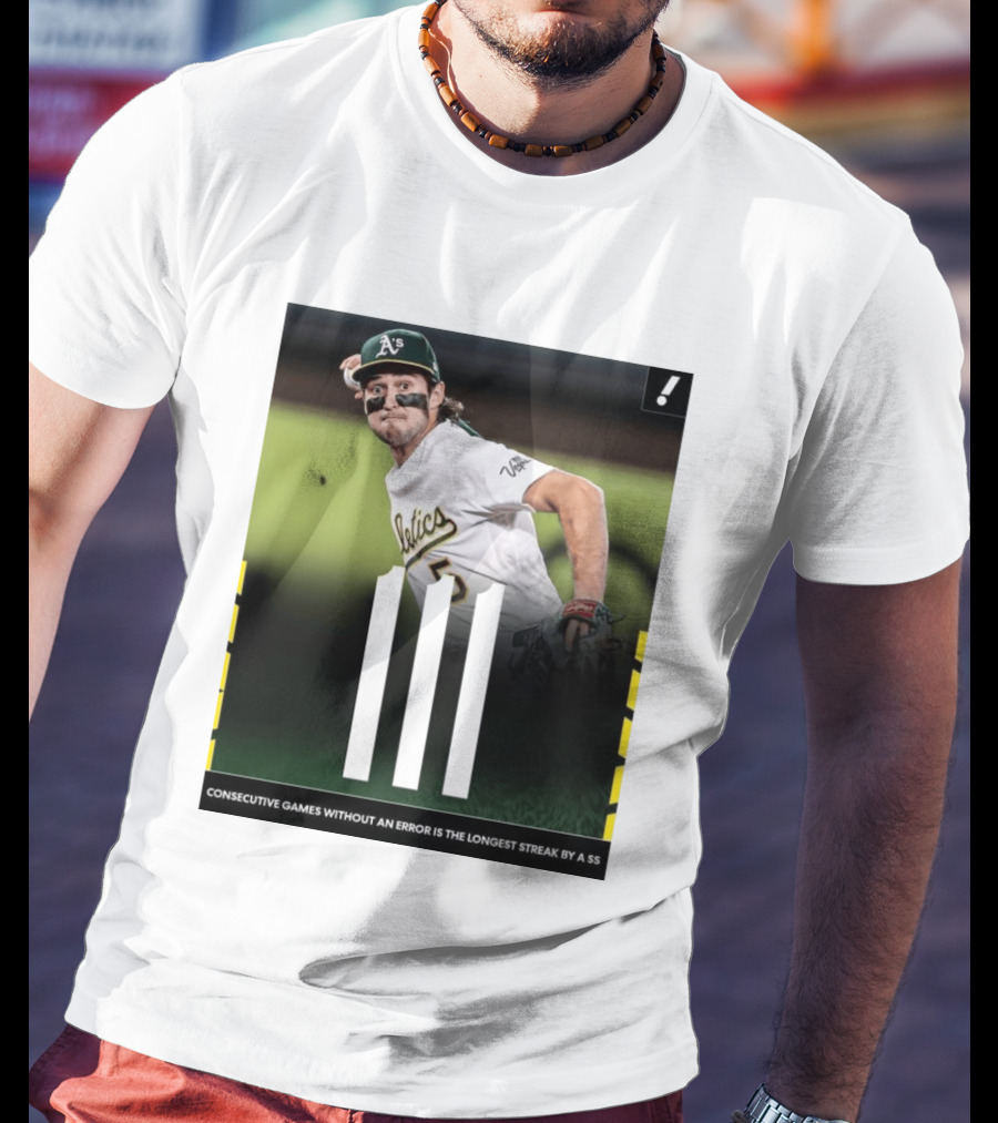 Jacob Wilson Athletics 111 Consecutive Errorless Games Record By Shortstop T-Shirt