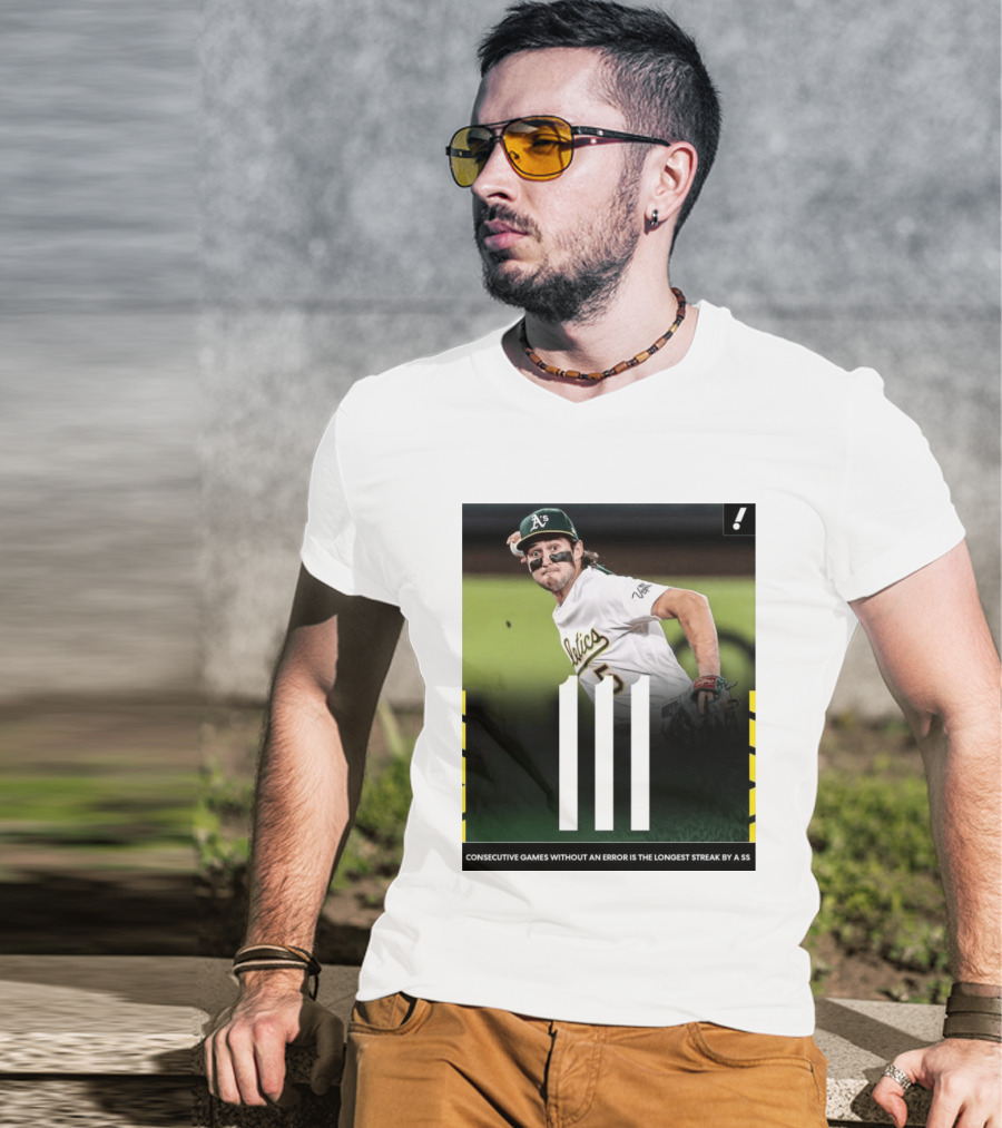 Jacob Wilson Athletics 111 Consecutive Errorless Games Record By Shortstop T-Shirt