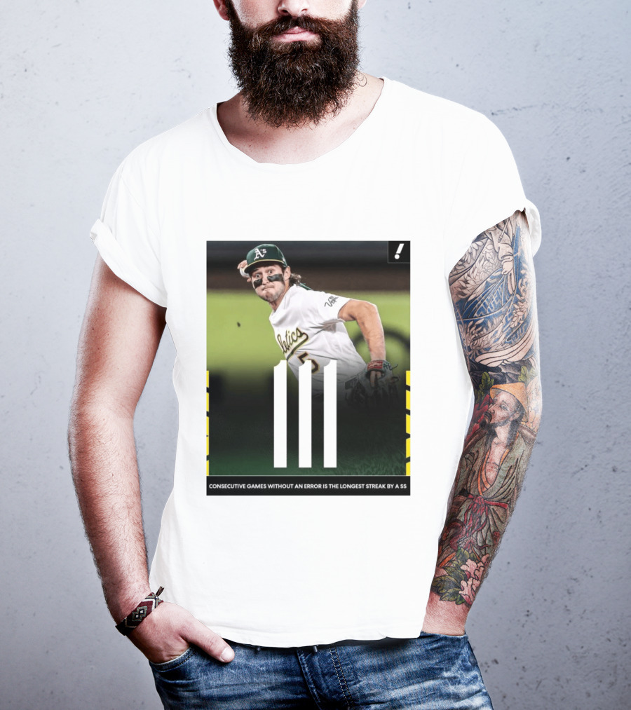 Jacob Wilson Athletics 111 Consecutive Errorless Games Record By Shortstop T-Shirt