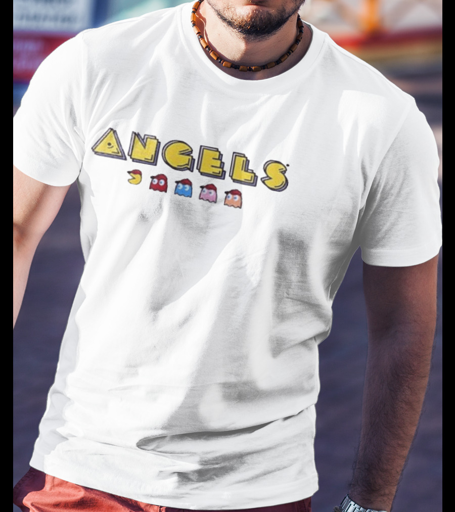 Los Angeles Angels Pac Man Ghosts Collaboration T-Shirt