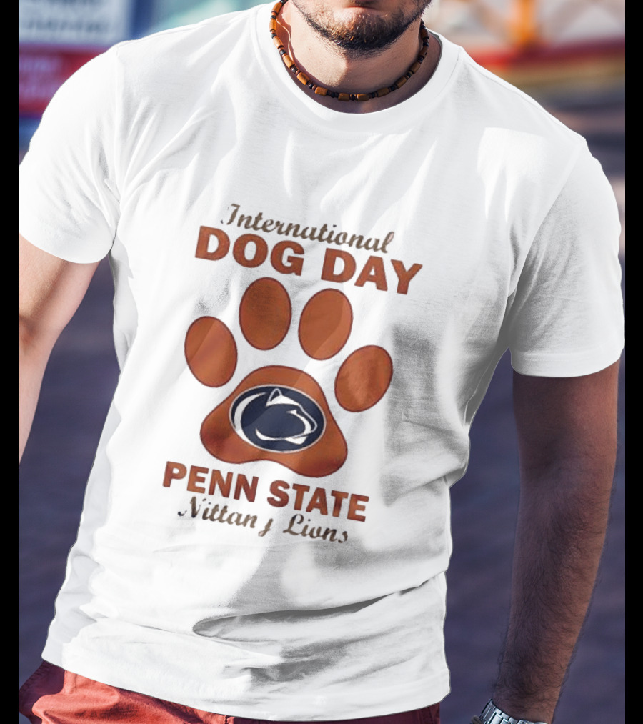 International Dog Day Paw Print Penn State Nittany Lions T-Shirt
