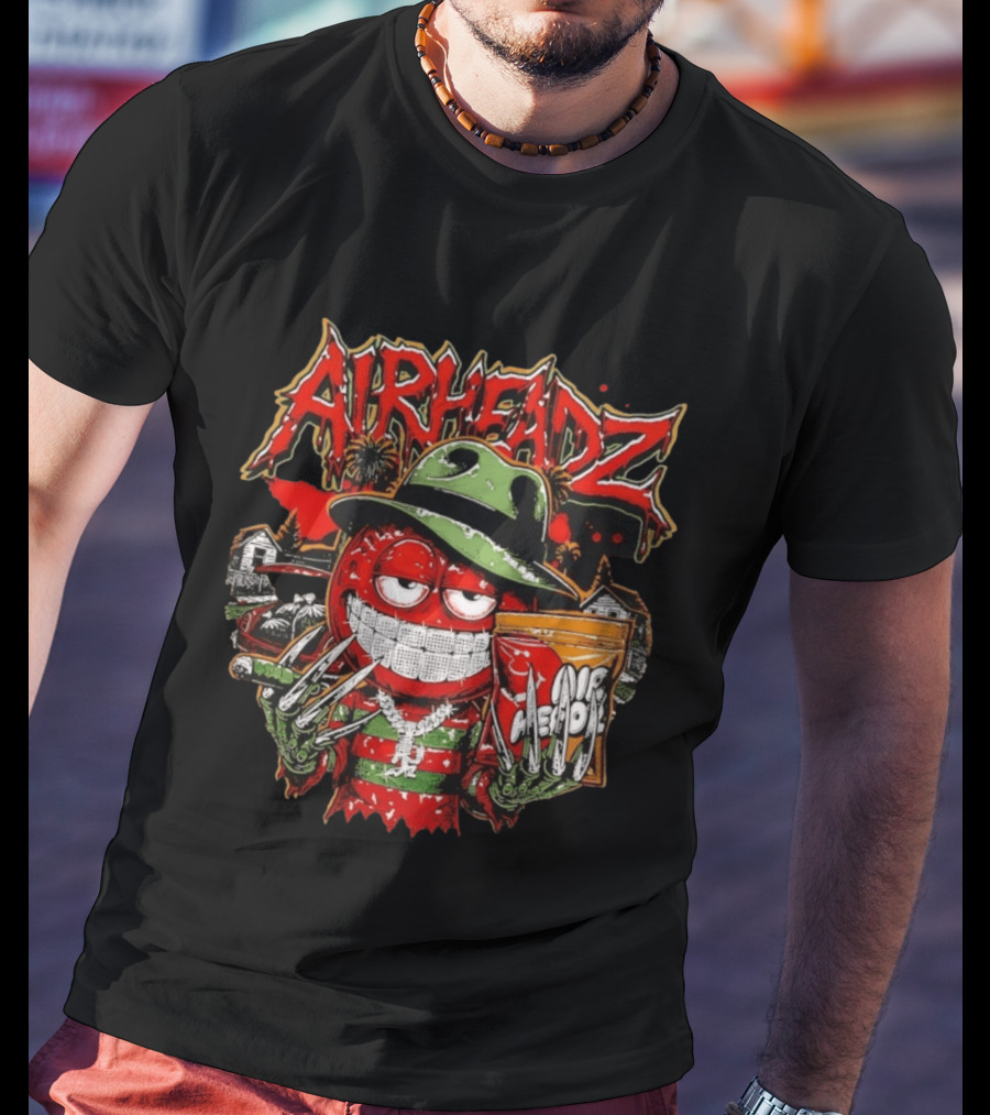 Airheadz Nightmare Street Freddy Krueger Candy Monster T-Shirt