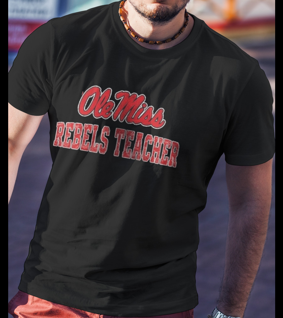 Ole Miss Rebels Teacher Football Fan T-Shirt