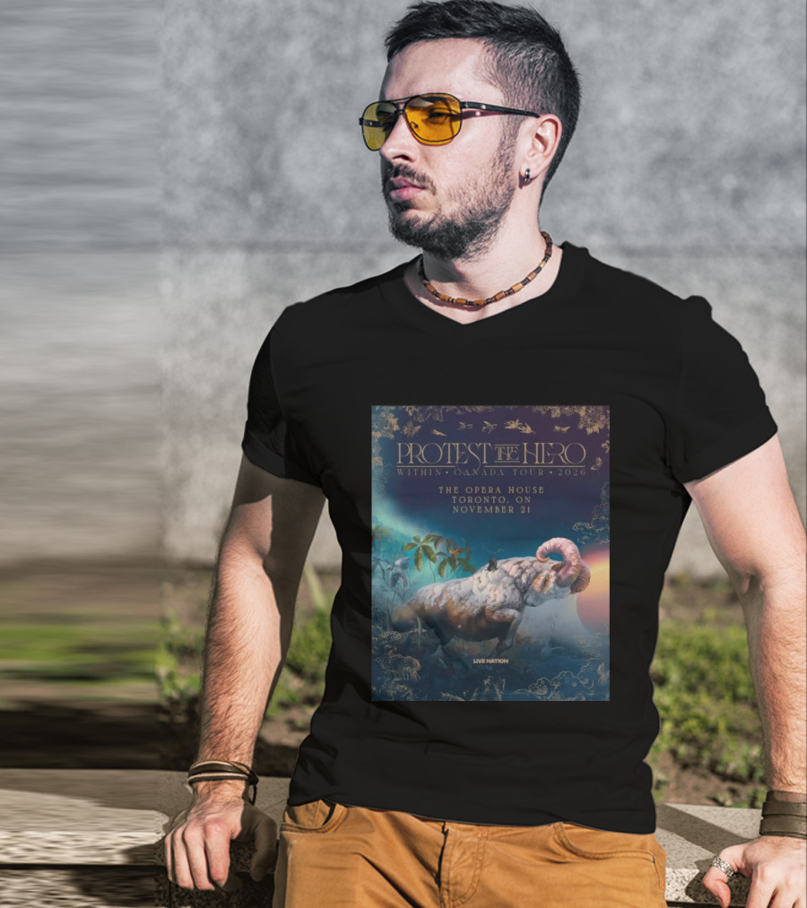 Protest The Hero Within Canada Tour 2026 Opera House Toronto November 21 Live Nation T-Shirt