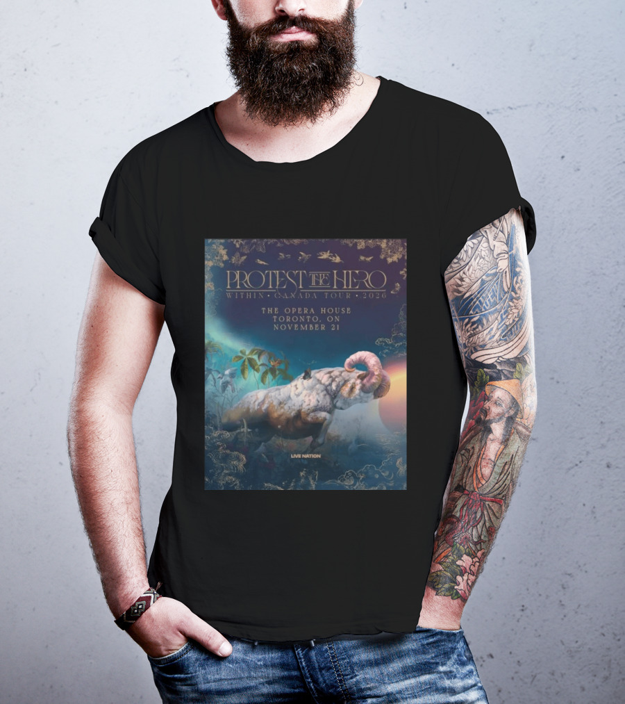 Protest The Hero Within Canada Tour 2026 Opera House Toronto November 21 Live Nation T-Shirt