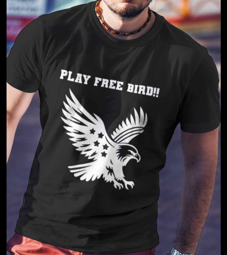 Play Free Bird Eagle Skynyrd Supremacist T-Shirt