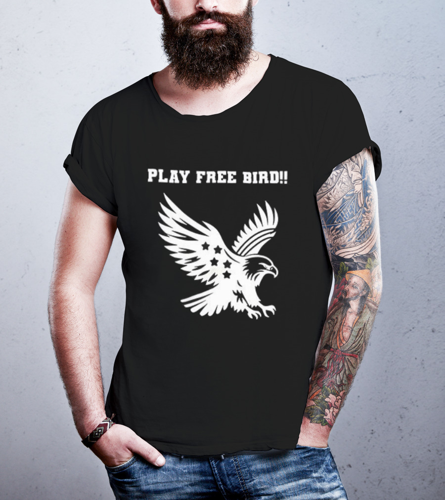 Play Free Bird Eagle Skynyrd Supremacist T-Shirt