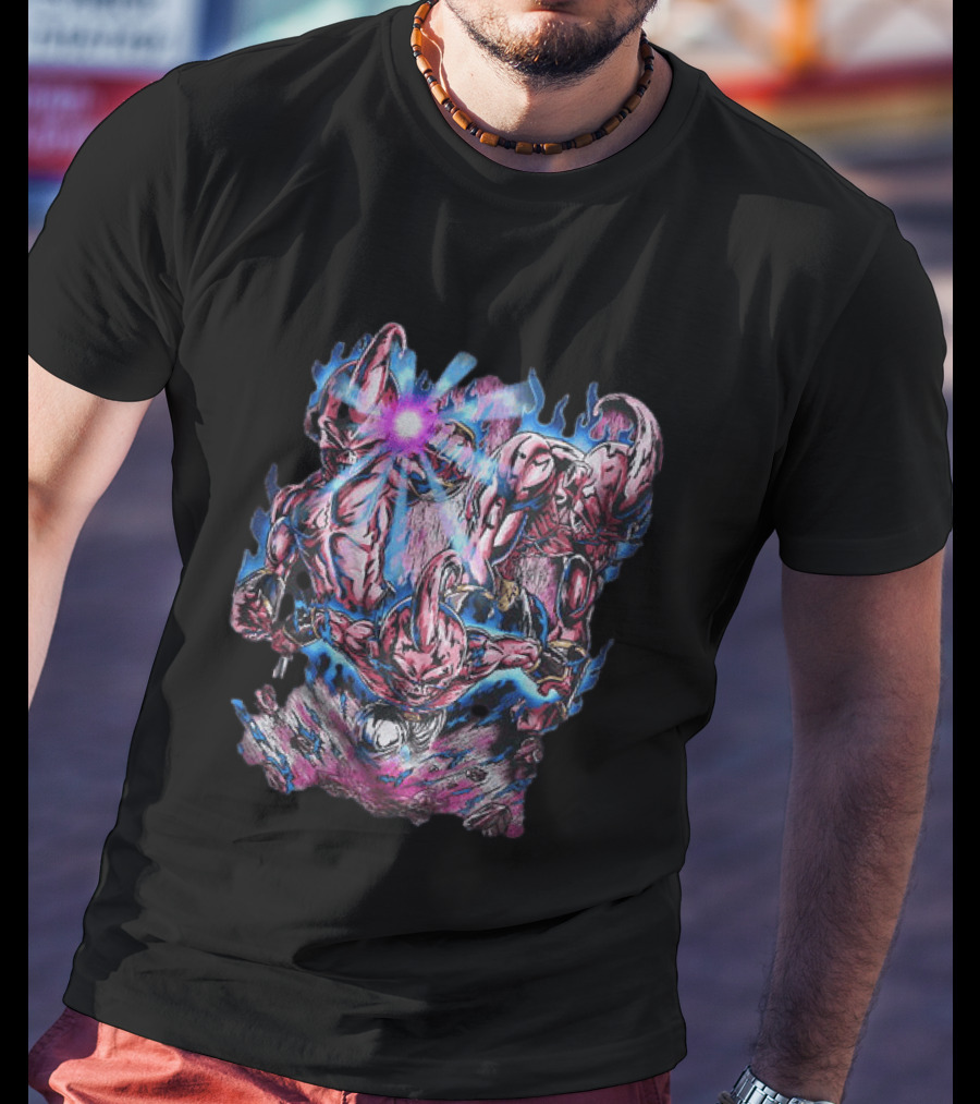 Dragon Ball Z Kid Buu Multiple Forms Energy Attack T-Shirt