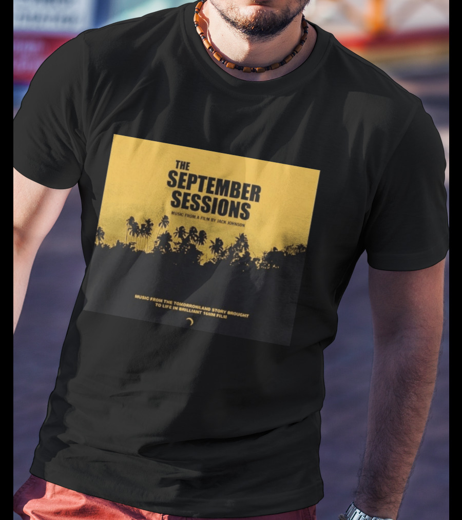 The September Sessions Music From A Film By Jack Johnson Tomorrowland Story 16mm Film T-Shirt