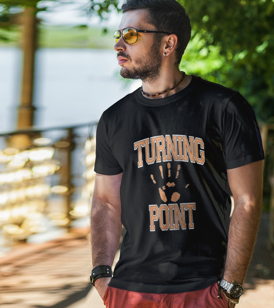 Turning Point Handprint Motivation Dawn Darkness T-Shirt