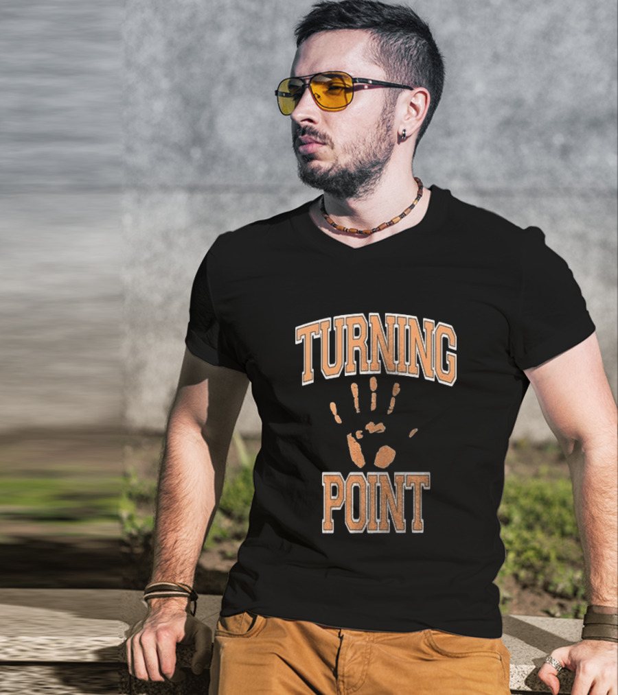 Turning Point Handprint Motivation Dawn Darkness T-Shirt