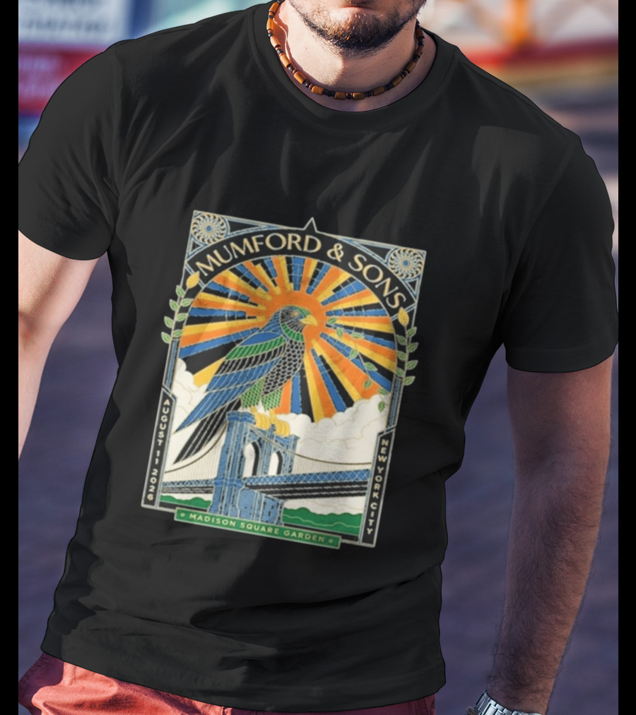 Mumford & Sons Madison Square Garden New York City August 11 2026 Event T-Shirt