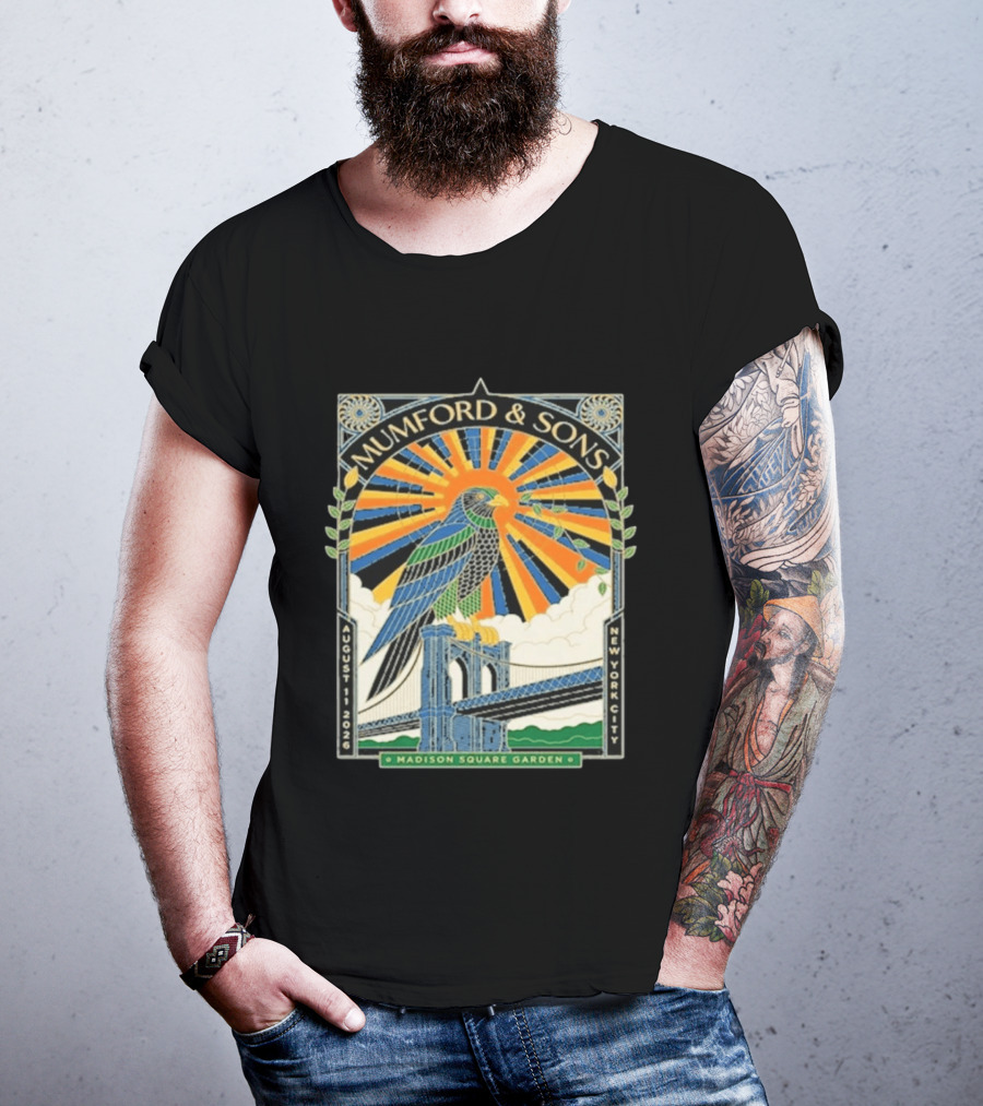Mumford & Sons Madison Square Garden New York City August 11 2026 Event T-Shirt