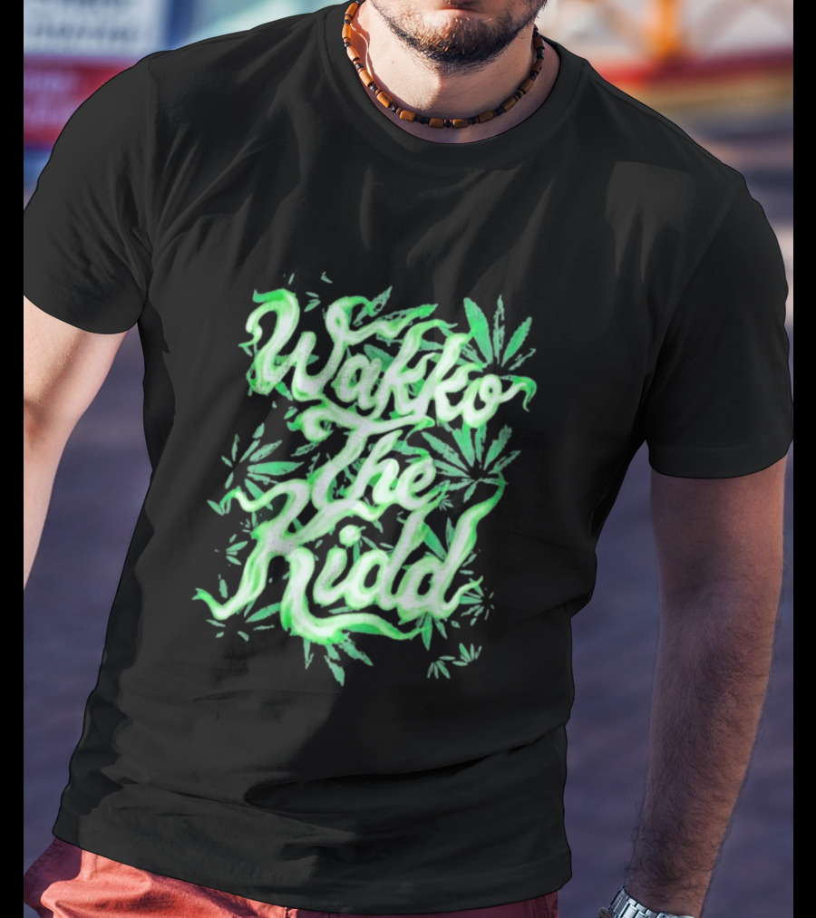 Wakko The Kidd Green Cannabis Leaf Marijuana T-Shirt
