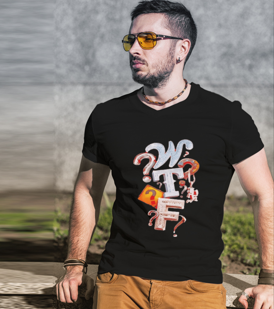WTF Hatchetman ICP Insane Clown Posse Question Marks T-Shirt