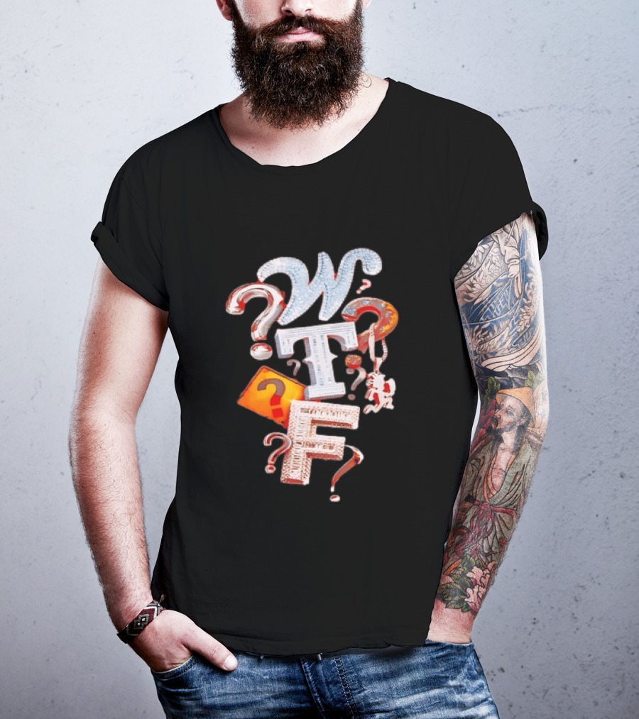 WTF Hatchetman ICP Insane Clown Posse Question Marks T-Shirt