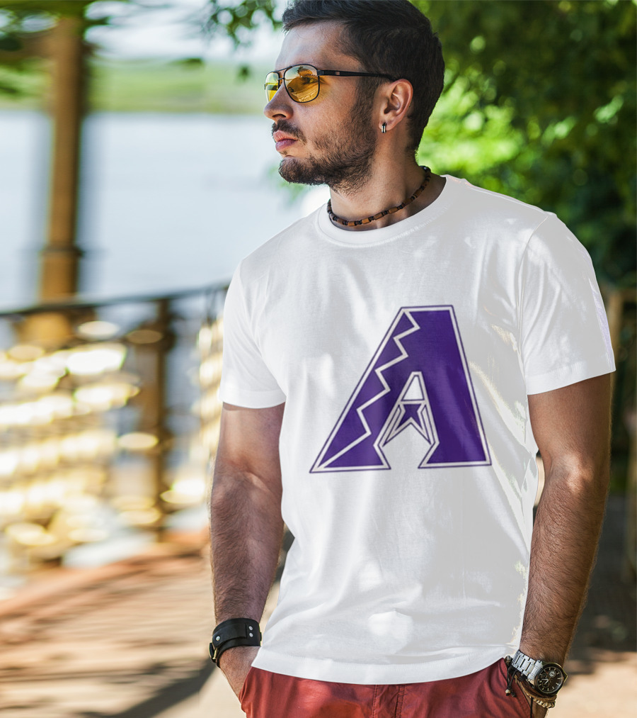 2026 Arizona Diamondbacks GCU Jersey Giveaway Purple "A" T-Shirt