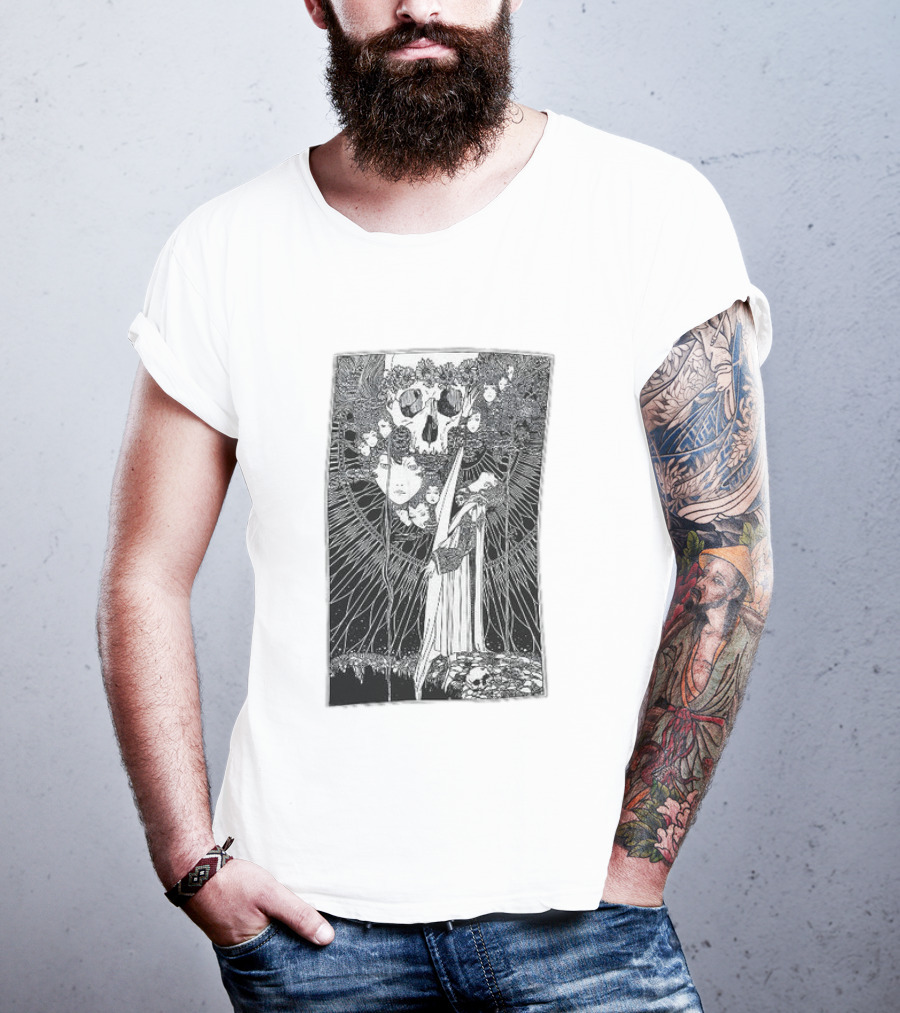 Alcest Kodama Album Art Black And White T-Shirt