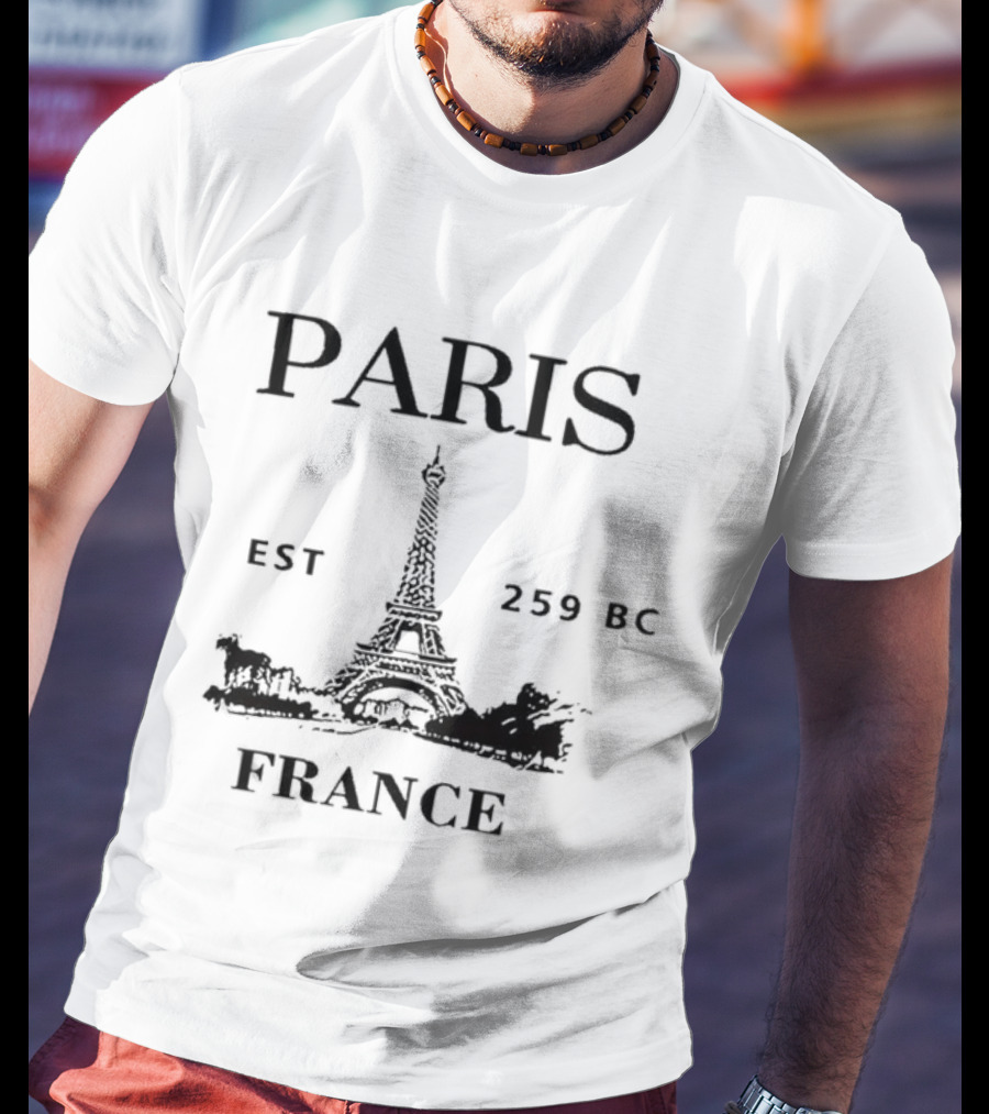 Paris Eiffel Tower Est 259 BC France T-Shirt