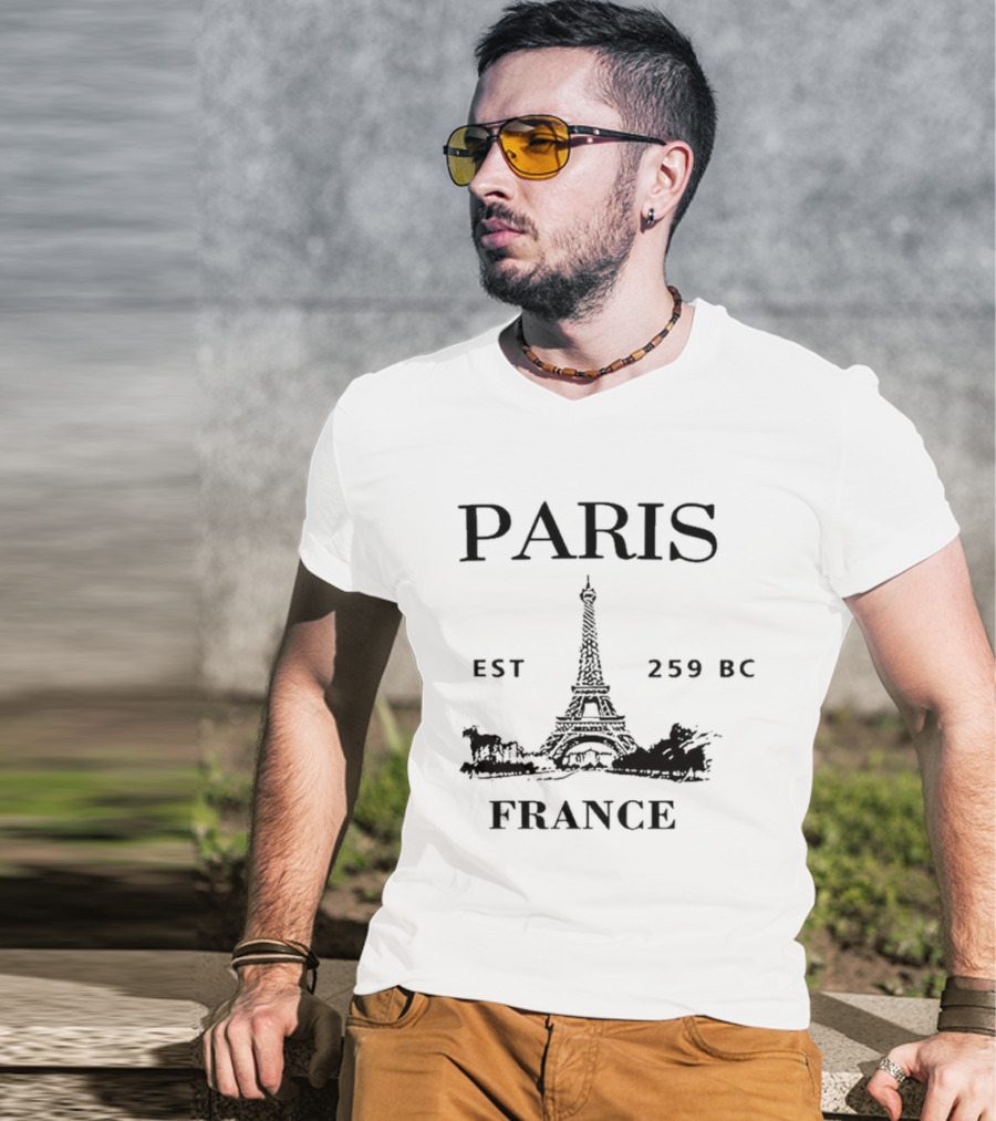 Paris Eiffel Tower Est 259 BC France T-Shirt