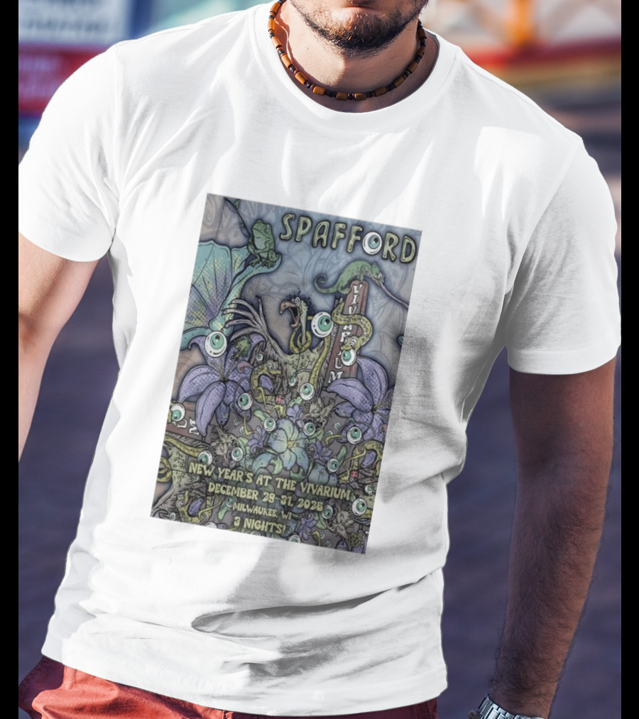 Spafford New Year’s At The Vivarium December 29 31 2026 Milwaukee WI 3 Nights T-Shirt