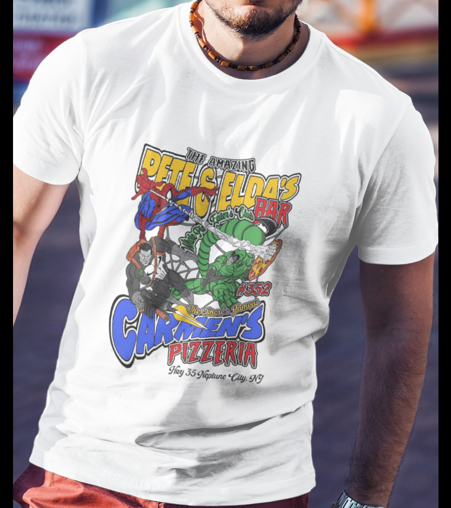 The Amazing Pete And Elda’s The Shore’s Famous Carmen’s Pizzeria T-Shirt