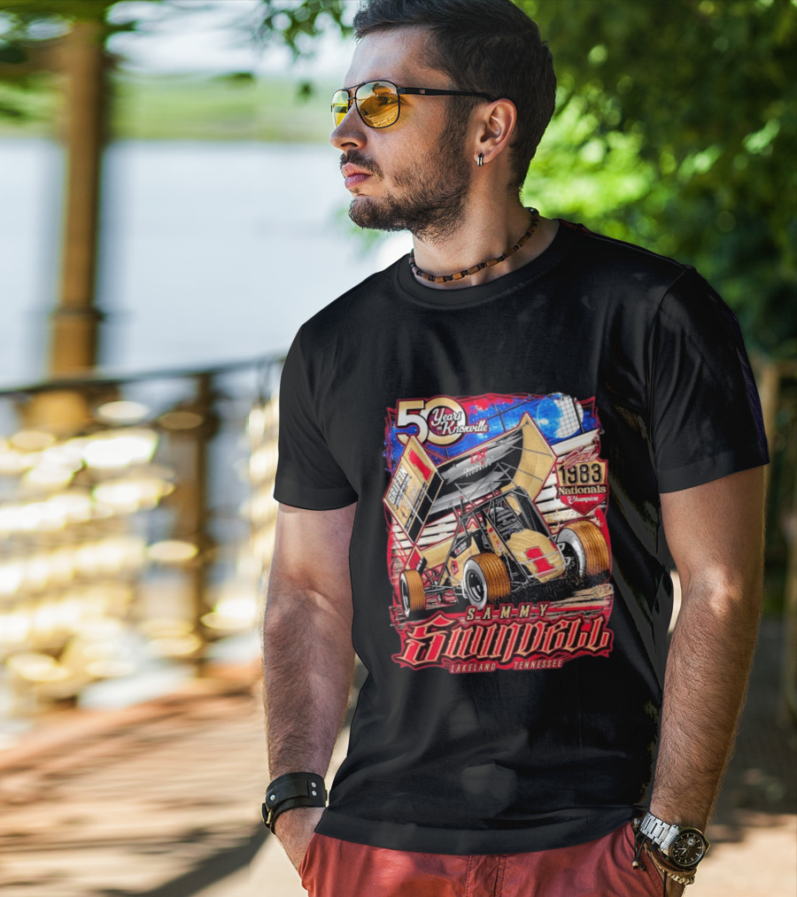 50 Years At Knoxville Sammy Swindell Sprint Car 1983 Nationals Champion Lakeland Tennessee T-Shirt