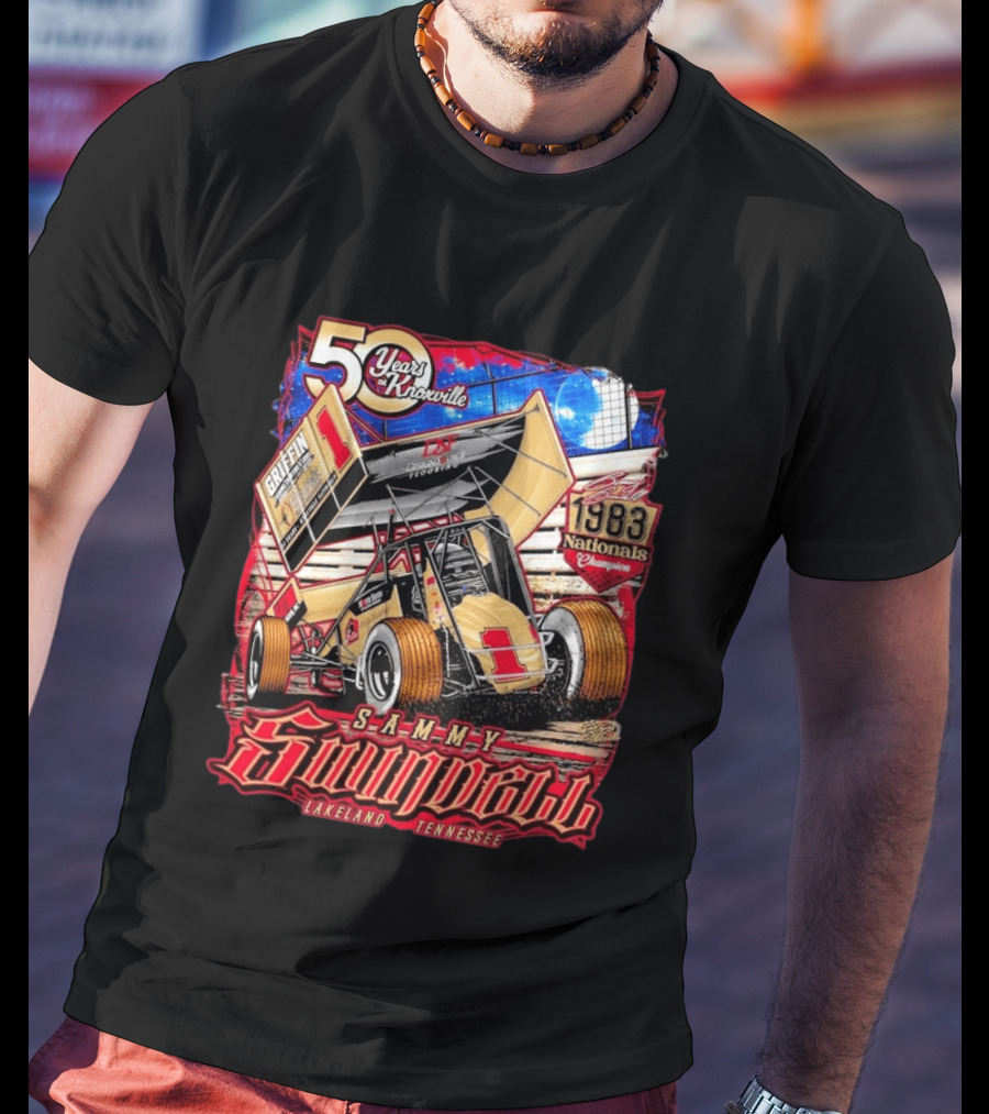 50 Years At Knoxville Sammy Swindell Sprint Car 1983 Nationals Champion Lakeland Tennessee T-Shirt