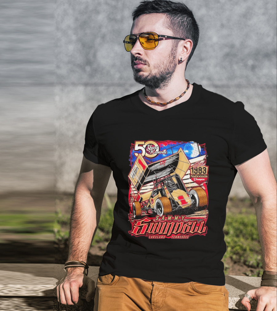50 Years At Knoxville Sammy Swindell Sprint Car 1983 Nationals Champion Lakeland Tennessee T-Shirt