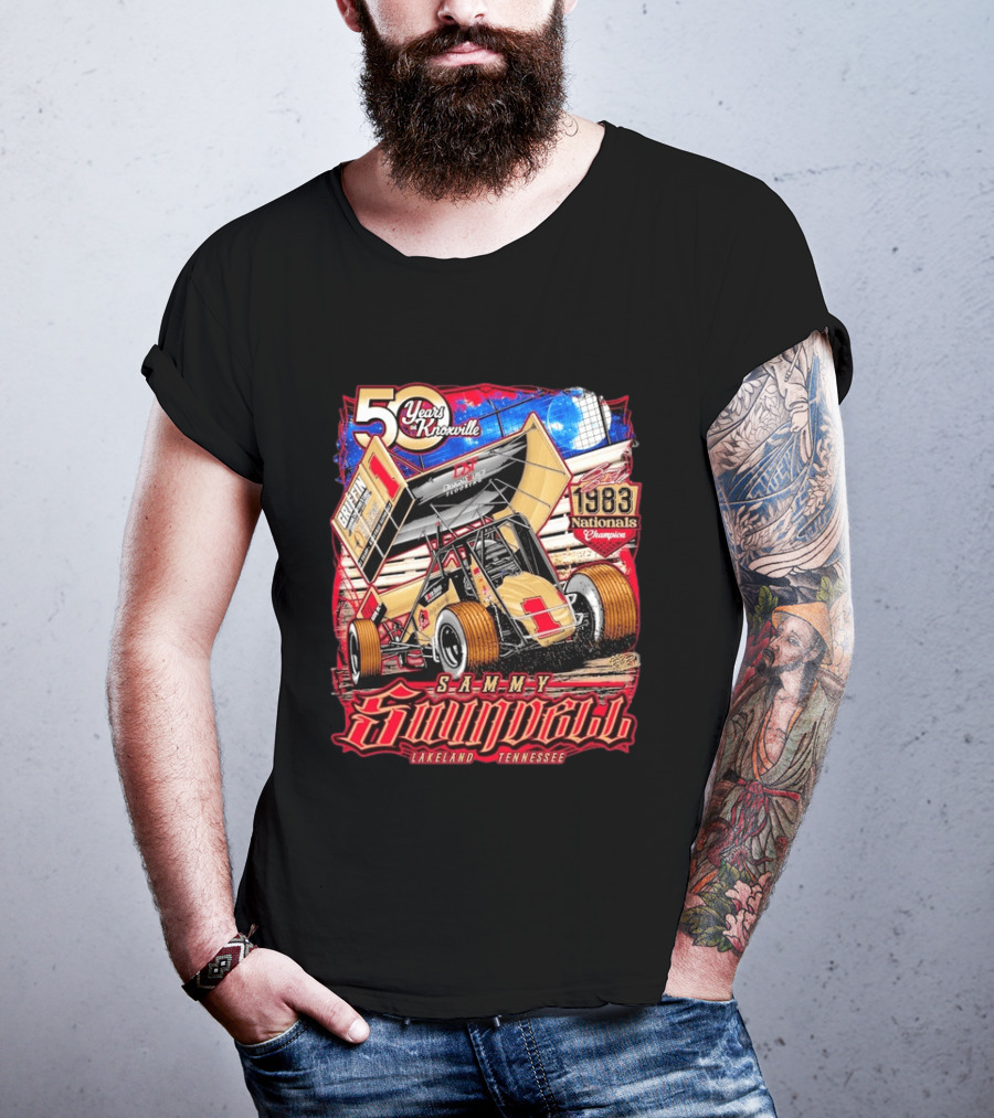 50 Years At Knoxville Sammy Swindell Sprint Car 1983 Nationals Champion Lakeland Tennessee T-Shirt