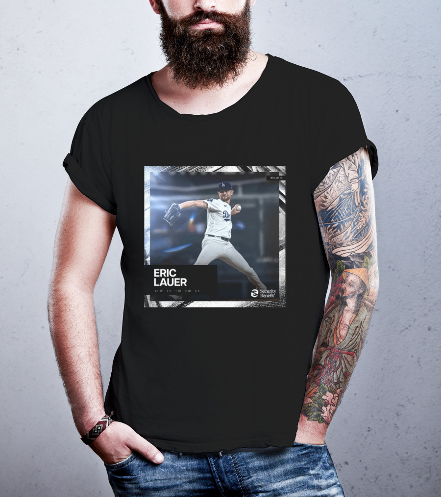 Eric Lauer Pitching Performance Dodgers Security Benefit T-Shirt