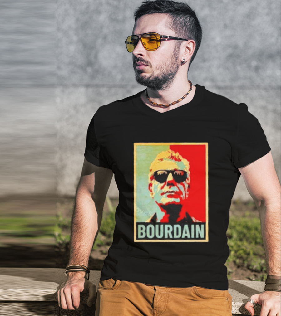 Bourdain Hope Iconic Style Image T-Shirt