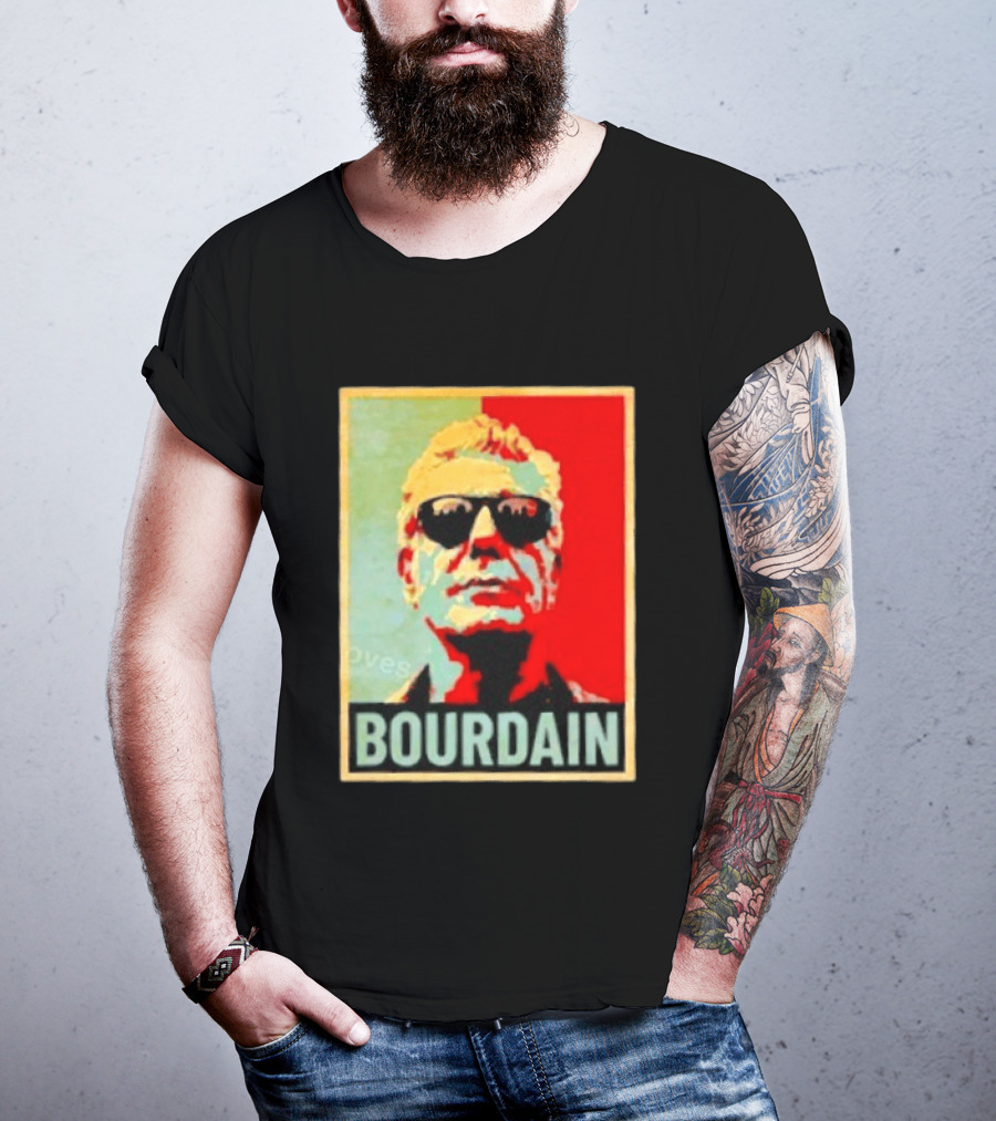 Bourdain Hope Iconic Style Image T-Shirt