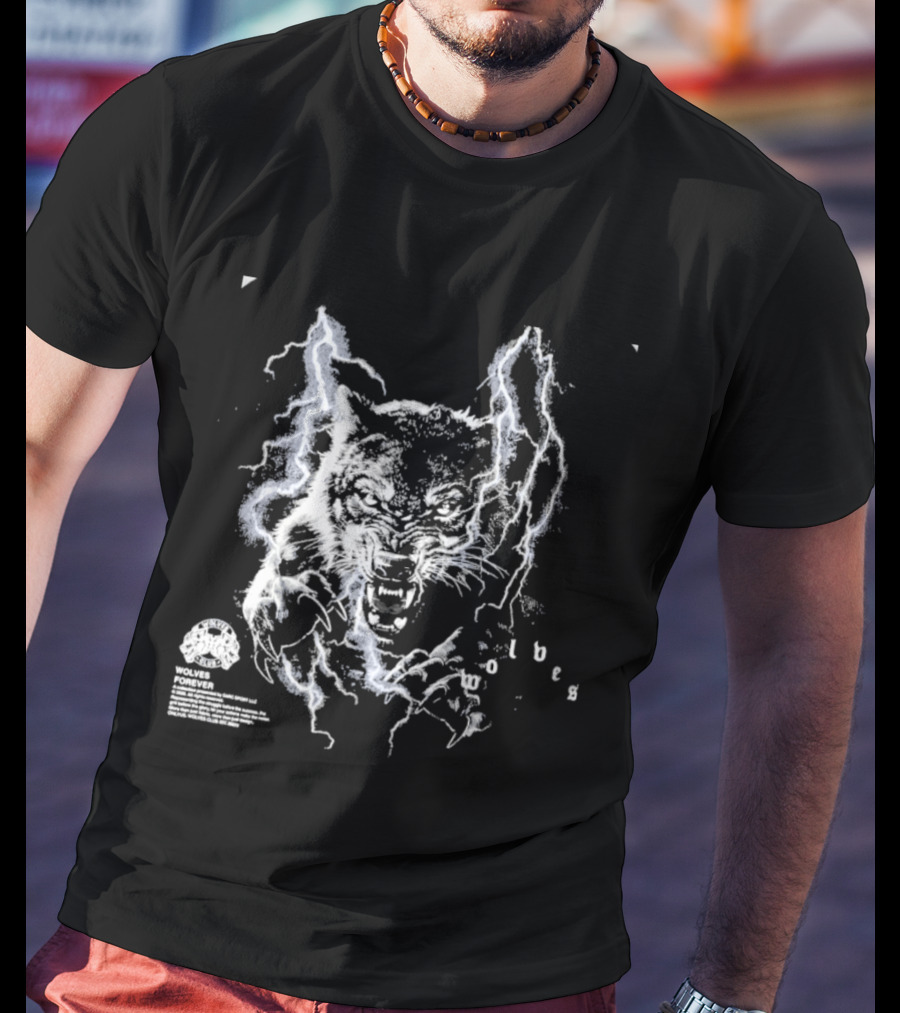 Darcsport Wolves Club Electric Lightning Wolf T-Shirt