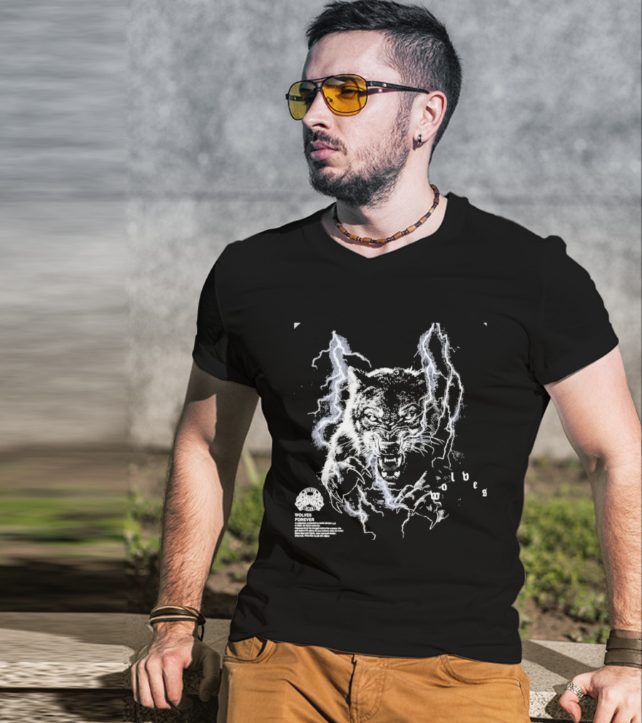 Darcsport Wolves Club Electric Lightning Wolf T-Shirt
