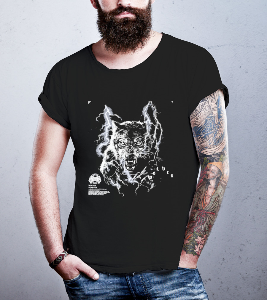 Darcsport Wolves Club Electric Lightning Wolf T-Shirt