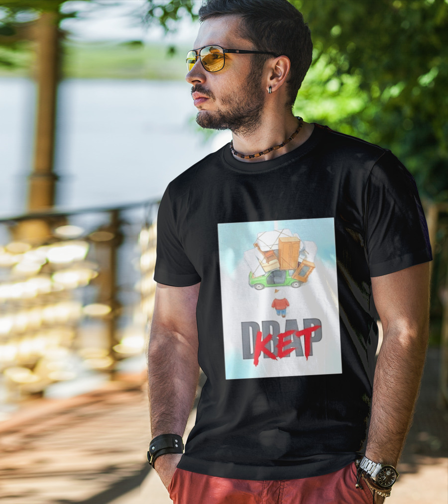 Drap Ket Cat Moving Day Car Furniture Chaos T-Shirt