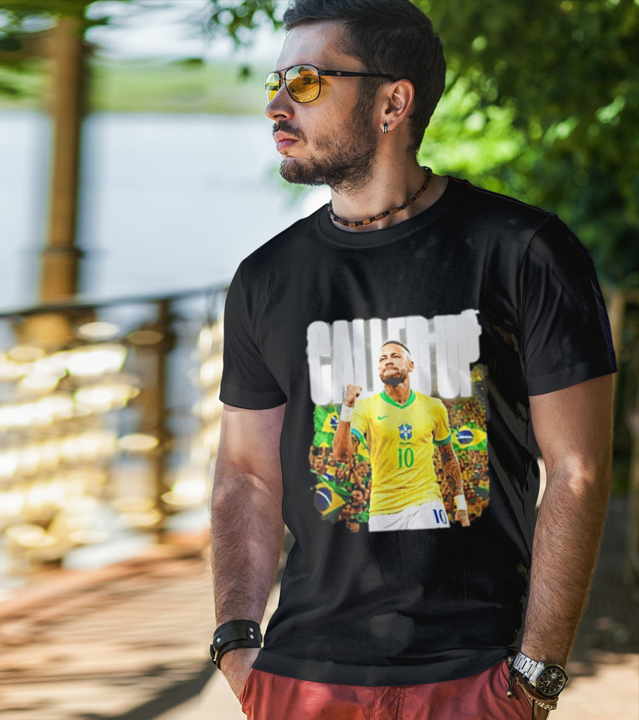 Neymar Brazil Called Up Football 10 Jersey Celebration T-Shirt