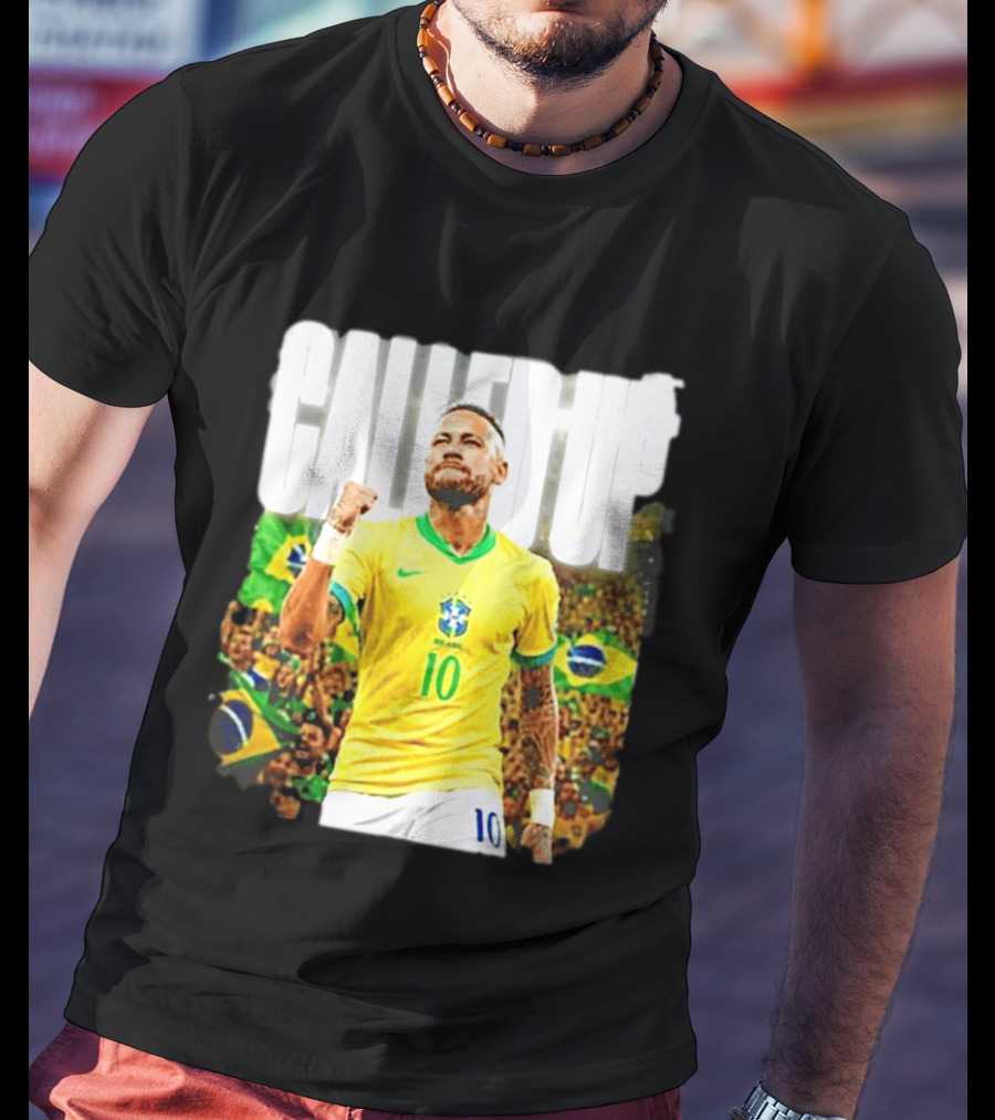 Neymar Brazil Called Up Football 10 Jersey Celebration T-Shirt