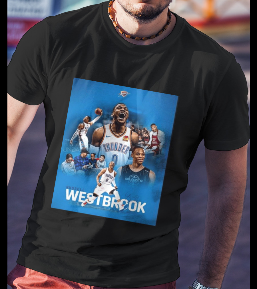 Russell Westbrook OKC Thunder Thank You For Everything Retirement T-Shirt