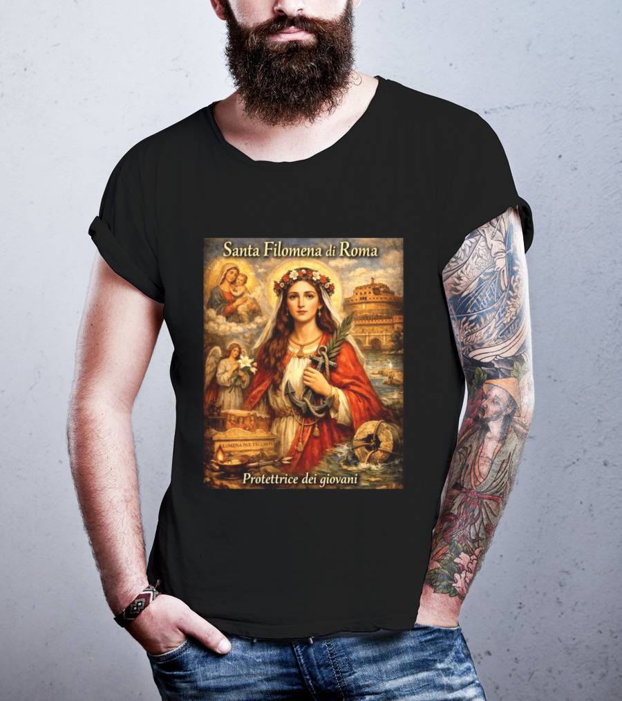 Santa Filomena Di Roma Protettrice Dei Giovani Sant'Angelo T-Shirt