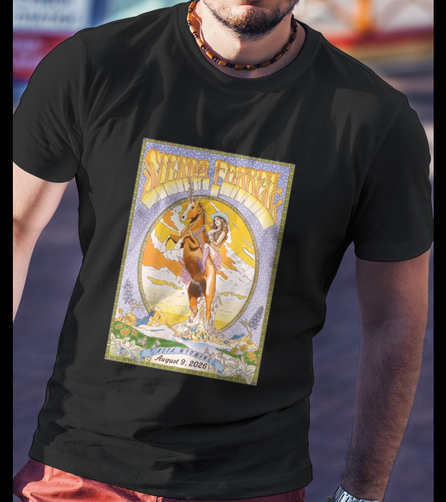 Sierra Ferrell August 9 2026 Alta Wyoming Grand Targhee Bluegrass Festival Tour Horse And Woman T-Shirt