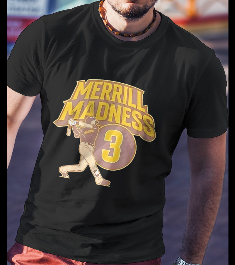 Merrill Madness 3 Jackson San Diego Padres T-Shirt