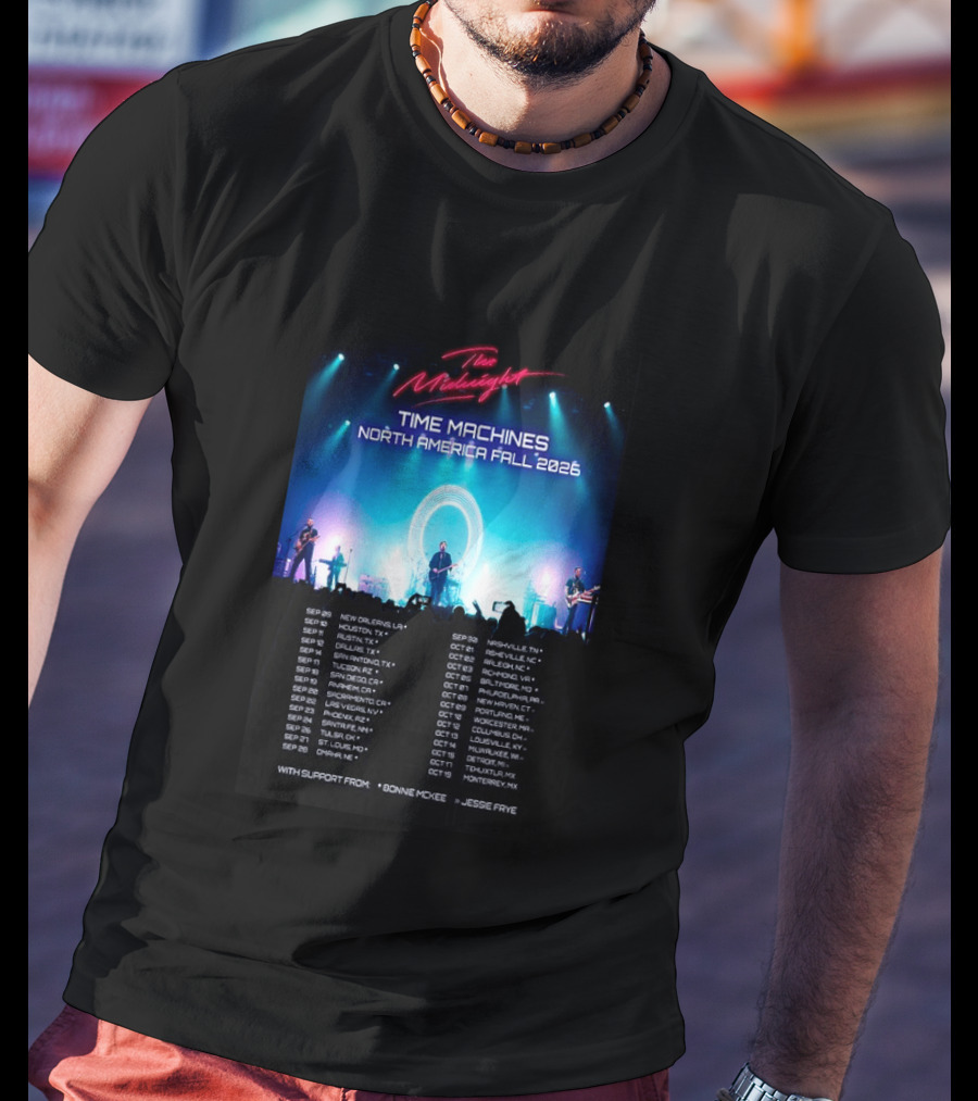 The Midnight Time Machines Tour North America Fall 2026 T-Shirt