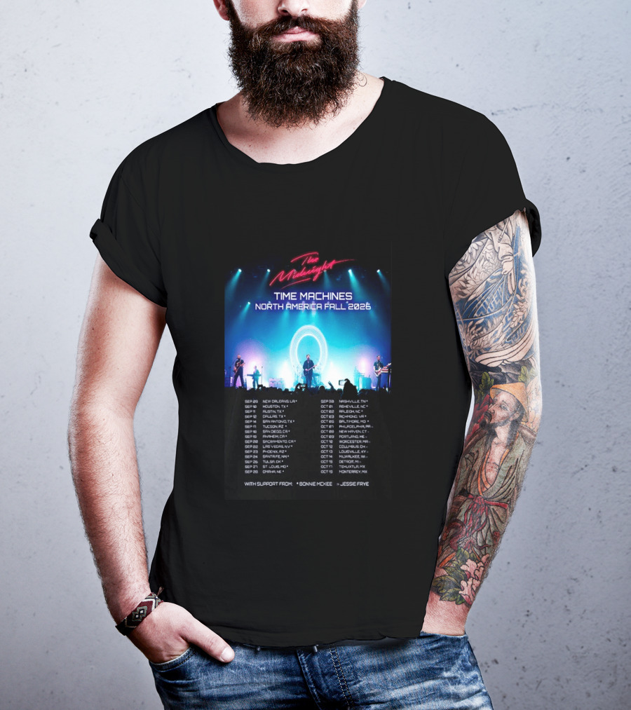 The Midnight Time Machines Tour North America Fall 2026 T-Shirt