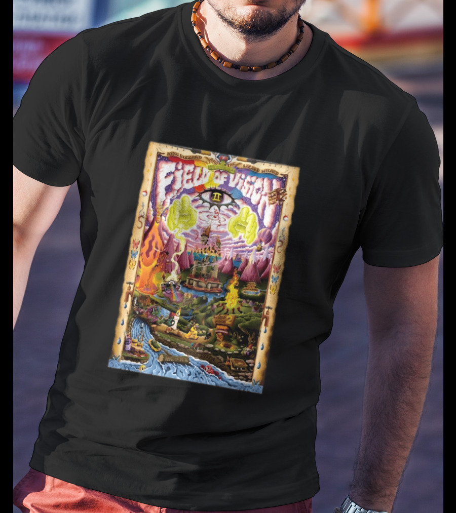 King Gizzard And The Lizard Wizard Field Of Vision II Meadow Creek Buena Vista CO Aug 14 16 2026 T-Shirt