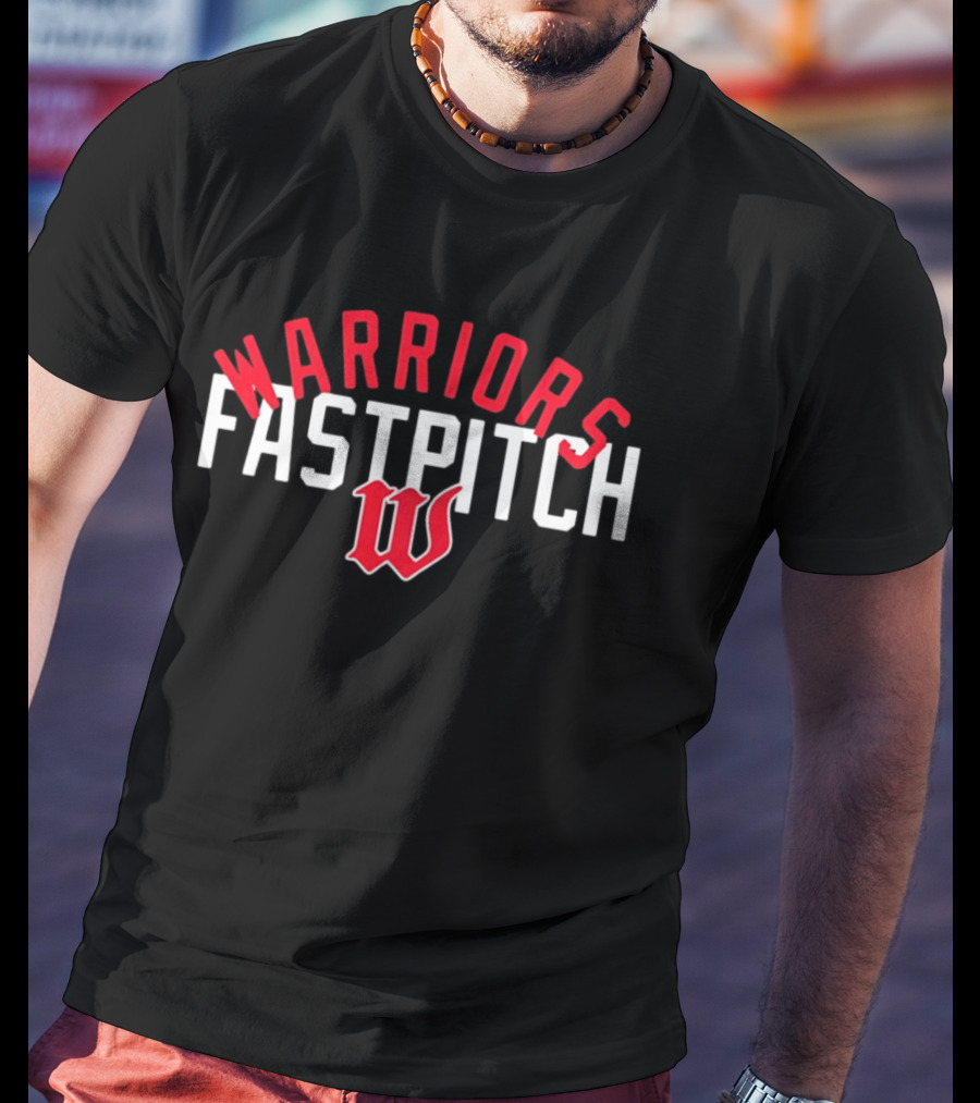 Warriors Fastpitch W Logo Softball Team T-Shirt